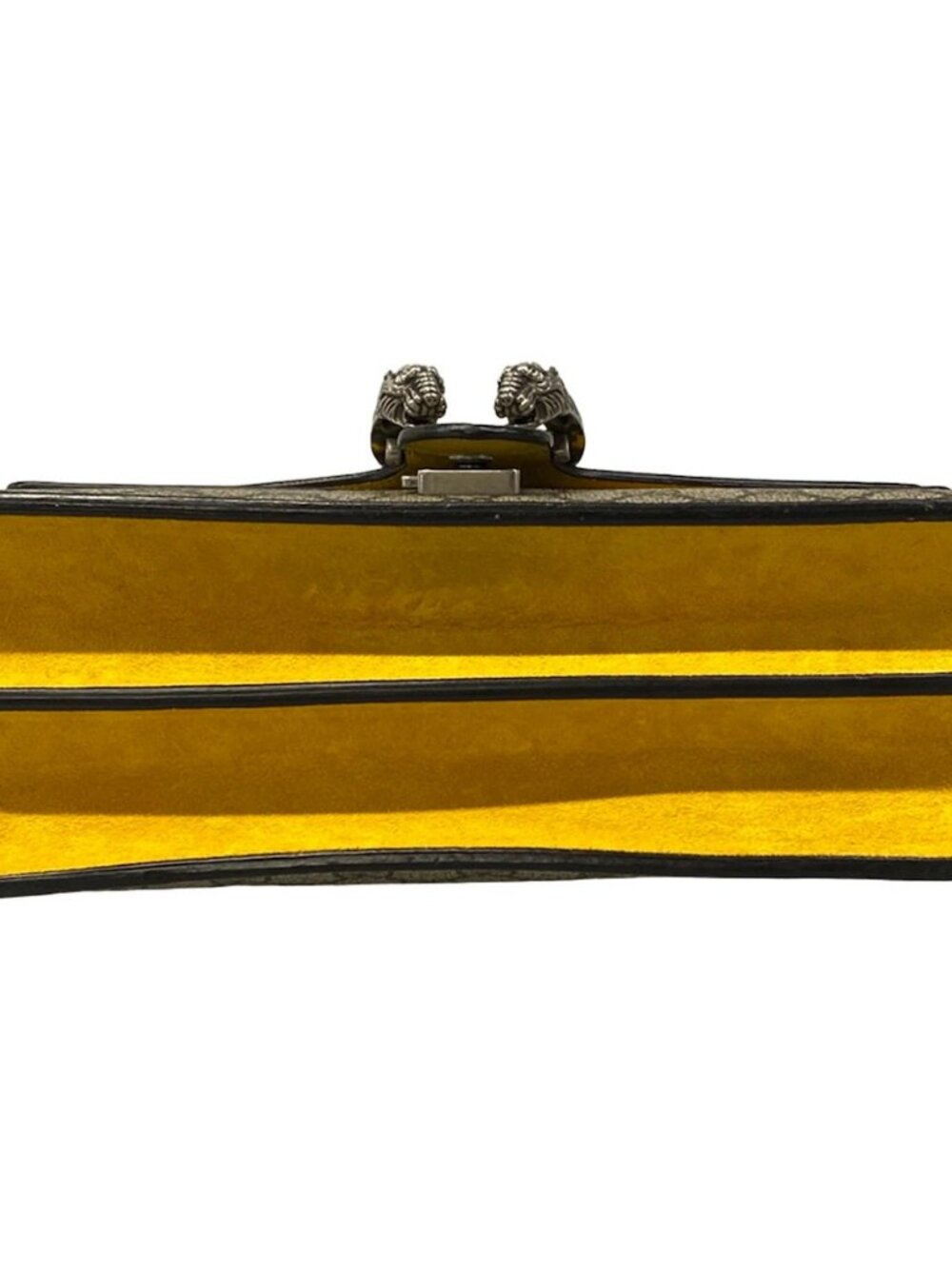 GUCCI Dionysus,GG Plus GG Supreme 400249 Dark Brown Beige Yellow PVC Suede - Picture 5 of 15